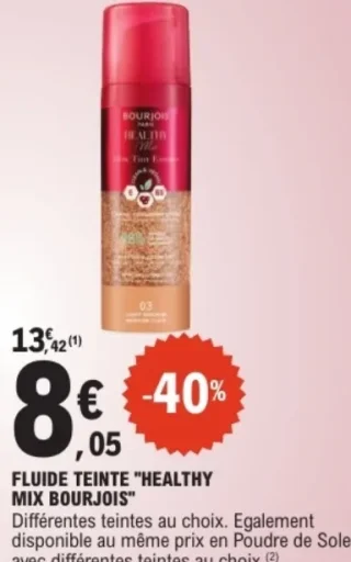 FLUIDE TEINTE "HEALTHY MIX BOURJOIS"