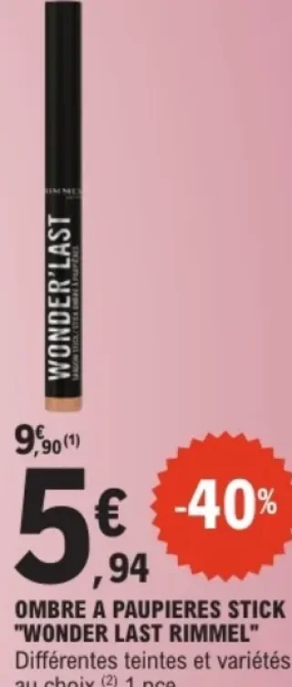 OMBRE A PAUPIERES STICK "WONDER LAST RIMMEL"