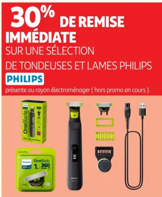 Sélection de tondeuses et lames Philips