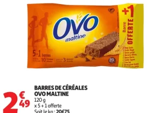 Barres de céréales Ovo Maltine