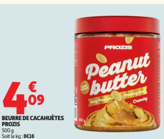Beurre de cacahuètes Prozis