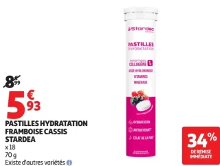 Pastilles Hydratation Framboise Cassis Stardea