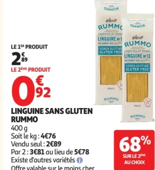 Linguine sans gluten Rummo