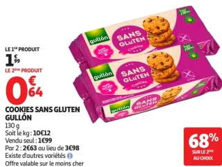 Cookies sans gluten Gullón