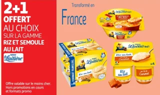 Riz et semoule au lait Nestlé La Laitière