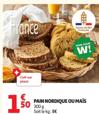 Pain nordique ou maïs