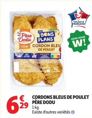 Cordons bleus de poulet Père Dodu
