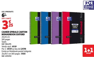 Cahier spirale carton Nomadbook Oxford