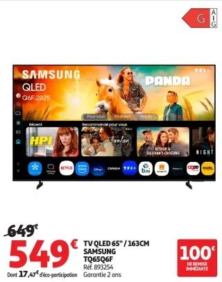 TV QLED 65" / 163CM SAMSUNG TQ65Q6F