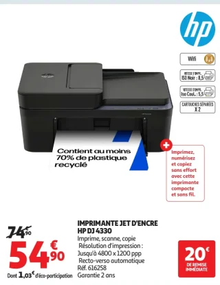 Imprimante jet d'encre HP DJ 4330