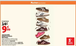 SNEAKER BÉBÉ, ENFANT OU ADULTE INEXTENSO