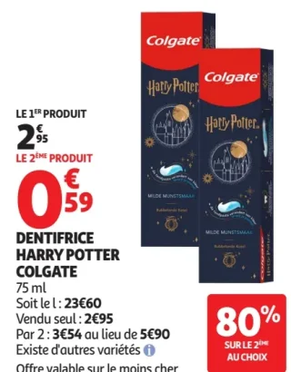 Dentifrice Colgate Harry Potter