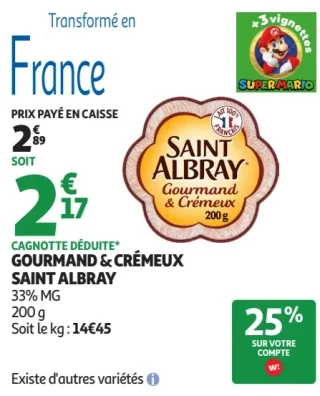 Saint Albray Gourmand & Crémeux