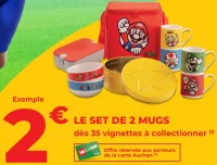 Le set de 2 mugs Super Mario