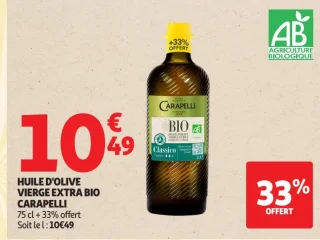 Huile d'olive vierge extra bio Classico Carapelli