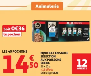 Mini filet en sauce sélection aux poissons Sheba