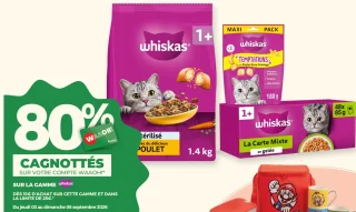 Aliments pour chats Whiskas