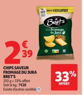 Chips Saveur Fromage du Jura Bret's