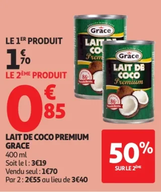Lait de coco premium Grace