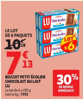 Biscuit Petit Écolier Chocolat au Lait LU