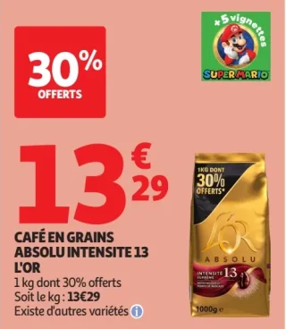 Café en grains Absolu Intensité 13 L'Or