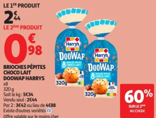 DooWap Brioches Pépites Choco Lait Harrys
