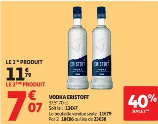 Vodka Eristoff 37.5° 70 cl