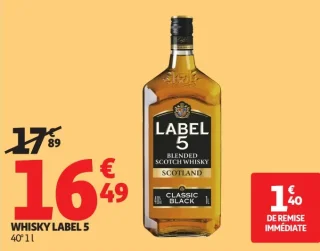 Whisky Label 5 Classic Black 40° 1 L
