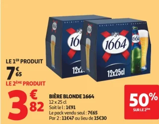 Bière blonde 1664 12 x 25 cl