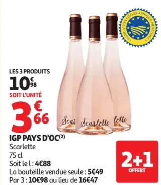 IGP PAYS D'OC Scarlette 75 cl