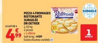 Pizza 4 Fromages Ristorante surgelée Dr Oetker