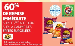 Gamme des frites surgelées McCain