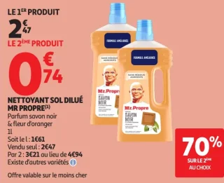 Nettoyant sol dilué Mr Propre