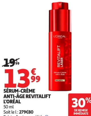 Sérum-Crème Anti-Âge Revitalift L'Oréal
