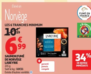 Saumon fumé de Norvège Labeyrie