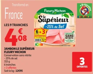 Jambon le Supérieur Fleury Michon