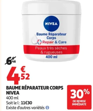 Baume Réparateur Corps Nivea