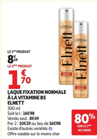 Laque fixation normale à la vitamine B5 Elnett