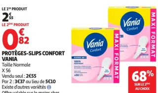 Protèges-slips Confort Vania