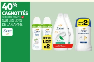 Gamme Douche et Déodorant Dove