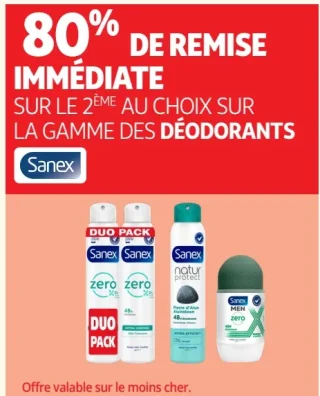 Gamme de déodorants Sanex