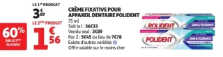 Crème Fixative pour Appareil Dentaire Polident
