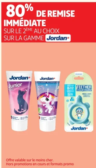 Gamme de brosses à dents et dentifrices Jordan*