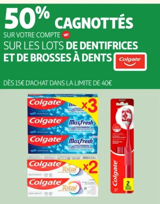 Dentifrices et brosses à dents Colgate