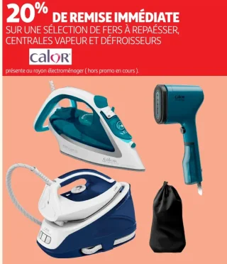 Sélection de fers à repasser, centrales vapeur et défroisseurs Calor