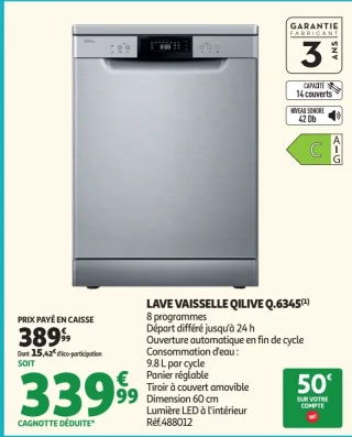 LAVE VAISSELLE QILIVE Q.6345