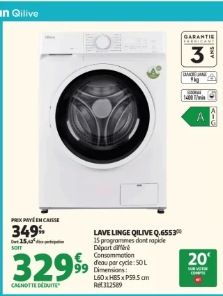 LAVE LINGE QILIVE Q.6553
