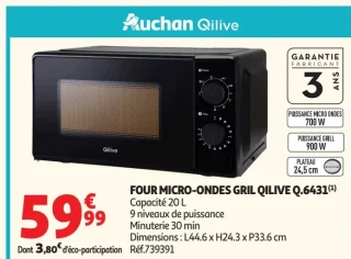 Four micro-ondes gril Qilive Q.6431
