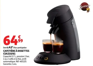 Cafetière à dosettes CSA210/61 Senseo