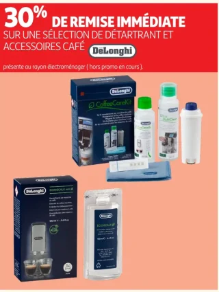 Sélection de détartrant et accessoires café DeLonghi